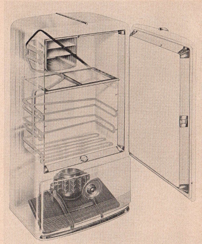 refrigerator cutaway