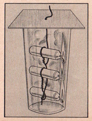 candle experiment setup